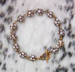 SMALL CZARINA - Clear Swarovski crystal on gold-plate. 7" Gold-plated toggle clasp. $98